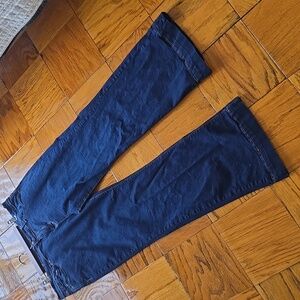 Curve Appeal High Rise Wide Leg Jeans Black Stretch Denim Womens 14 / 28